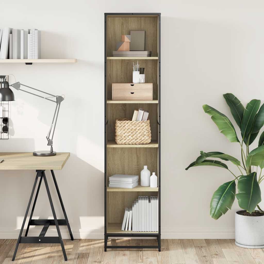 Libreria Rovere Sonoma 40x35x170,5 cm in Legno Multistrato | homemem39