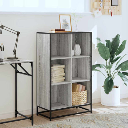 Libreria Grigio Sonoma 65,5x33x107,5 cm in Legno Multistrato | homemem39