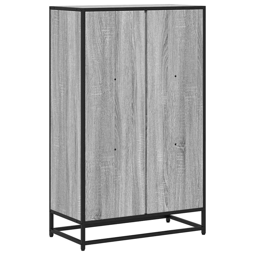 Libreria Grigio Sonoma 65,5x33x107,5 cm in Legno Multistrato | homemem39