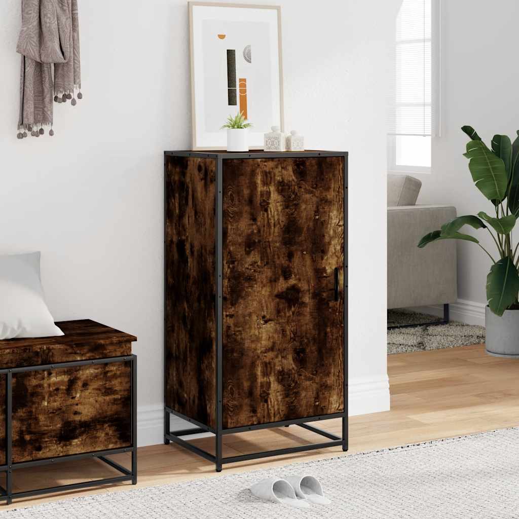 Scarpiera Rovere Fumo 48x38x97,5 cm in Legno Multistrato - homemem39