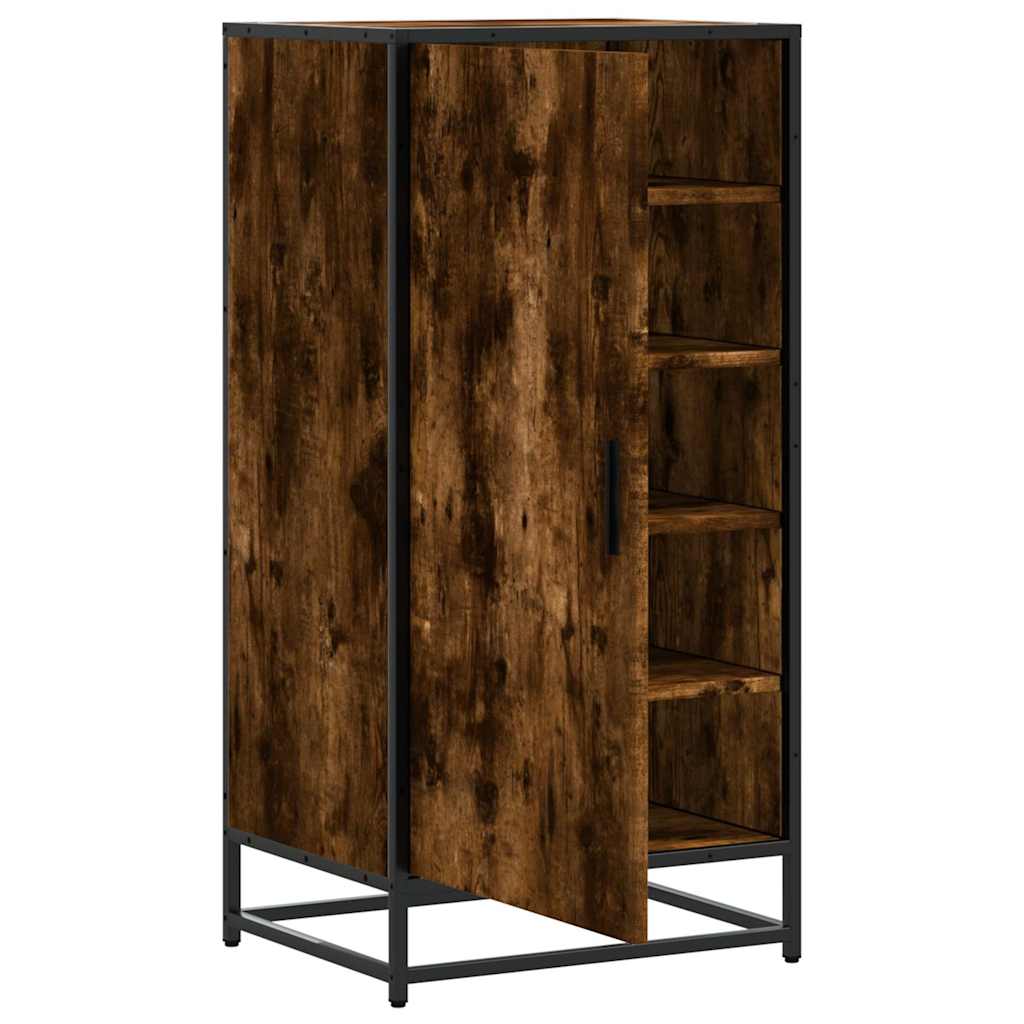 Scarpiera Rovere Fumo 48x38x97,5 cm in Legno Multistrato - homemem39