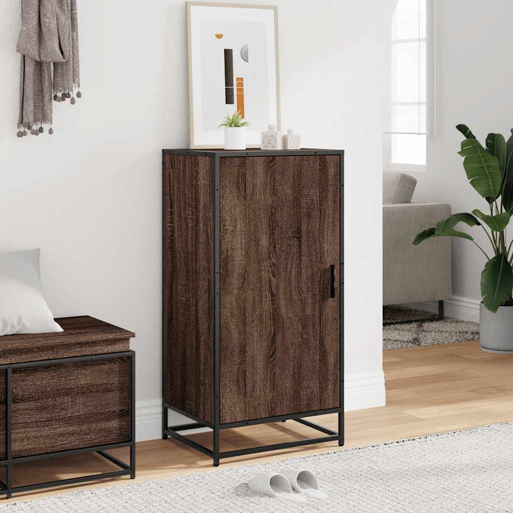 Scarpiera Rovere Marrone 48x38x97,5 cm in Legno Multistrato - homemem39
