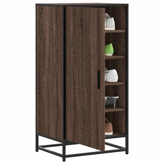 Scarpiera Rovere Marrone 48x38x97,5 cm in Legno Multistrato - homemem39