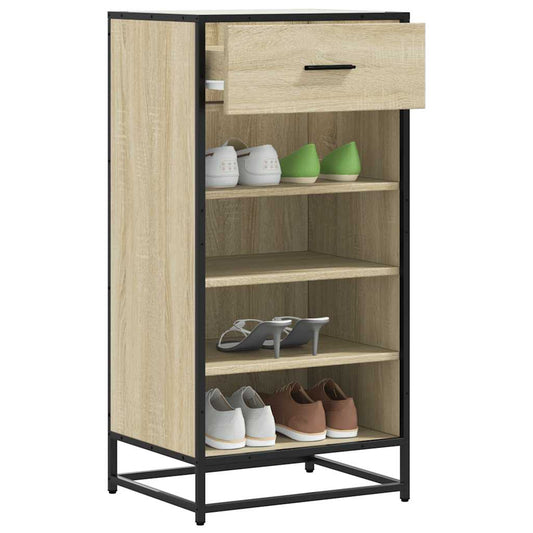 Scarpiera Rovere Sonoma 48x38x97,5 cm in Legno Multistrato - homemem39