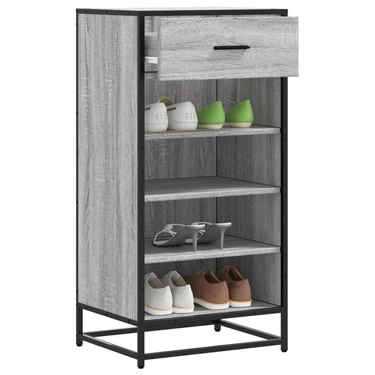 Scarpiera Grigio Sonoma 48x38x97,5 cm in Legno Multistrato - homemem39