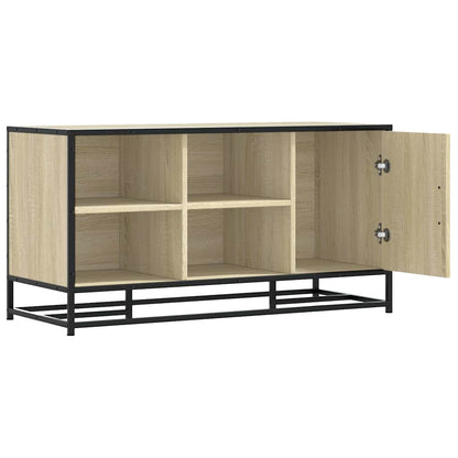 Scarpiera Sonoma Rovere 100x40x53,5 cm in Truciolato e Metallo | homemem39