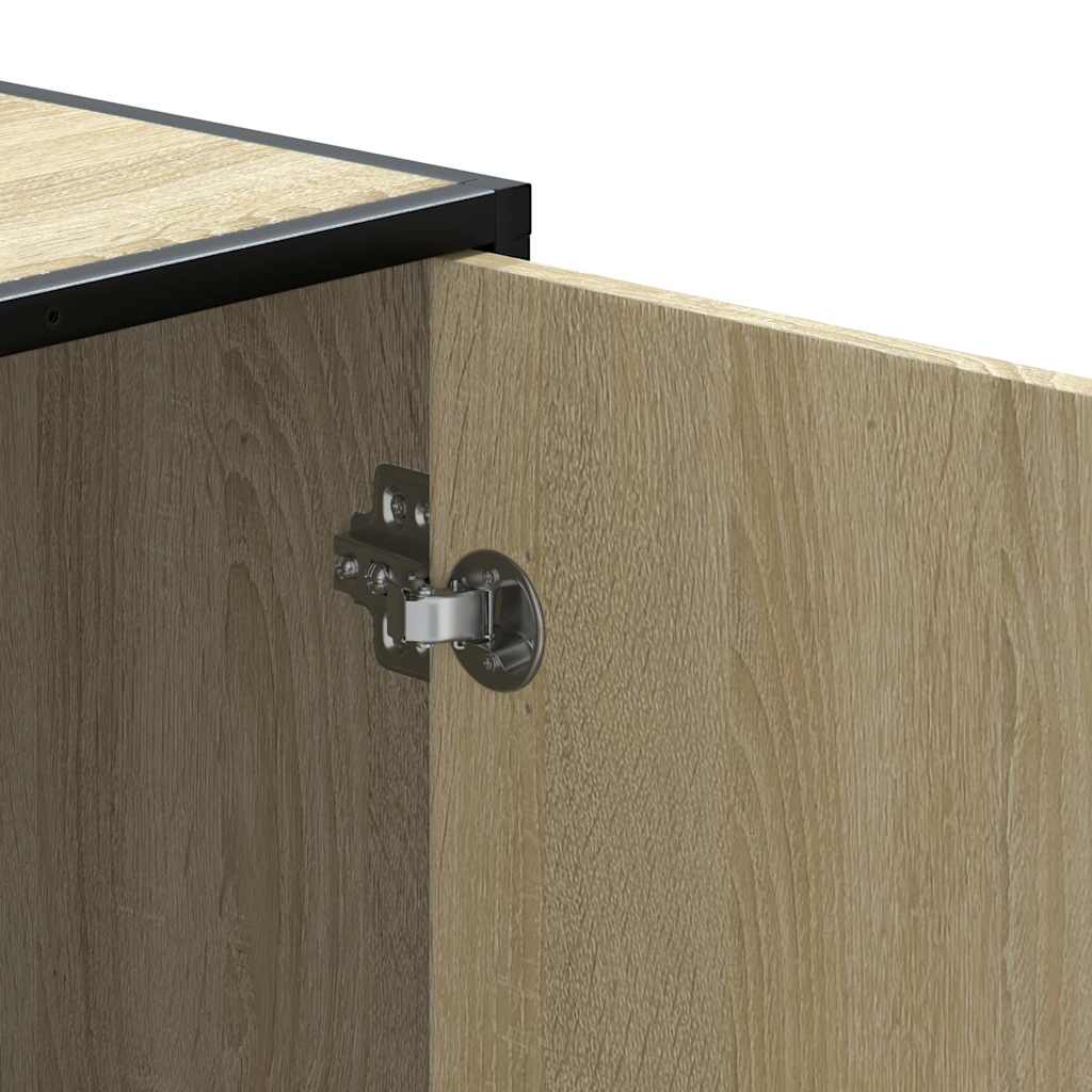 Scarpiera Sonoma Rovere 100x40x53,5 cm in Truciolato e Metallo | homemem39