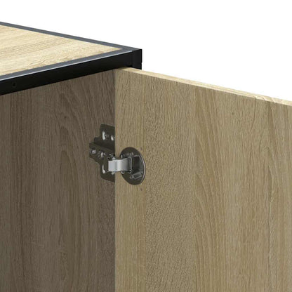 Scarpiera Sonoma Rovere 100x40x53,5 cm in Truciolato e Metallo | homemem39