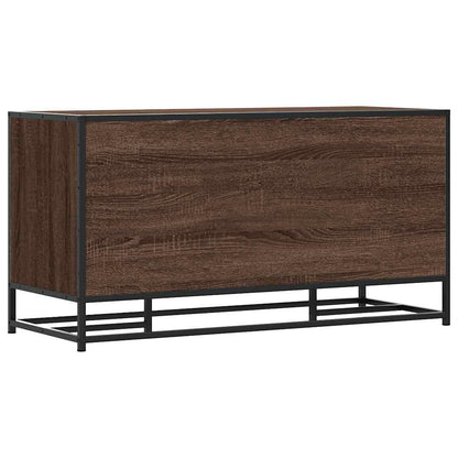 Scarpiera Rovere Marrone 100x40x53,5 cm in Truciolato e Metallo | homemem39