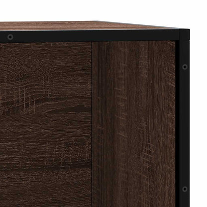 Panca Portaoggetti Rovere Marrone Legno Multistrato e Metallo | homemem39