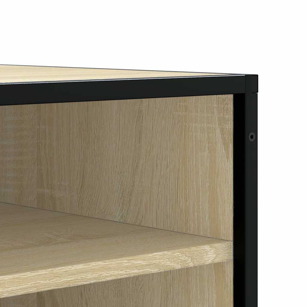 Scarpiera Sonoma Rovere 84x40x53,5 cm in Truciolato e Metallo | homemem39