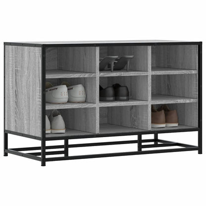Scarpiera Grigia Sonoma 84x40x53,5 cm Truciolato e Metallo | homemem39