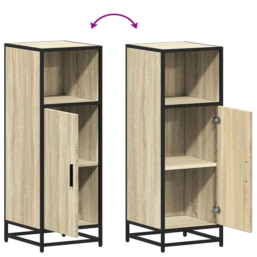 Mobiletto da bagno Rovere Sonoma 35x37,5x100 cm Legno ingegnerizzato | homemem39