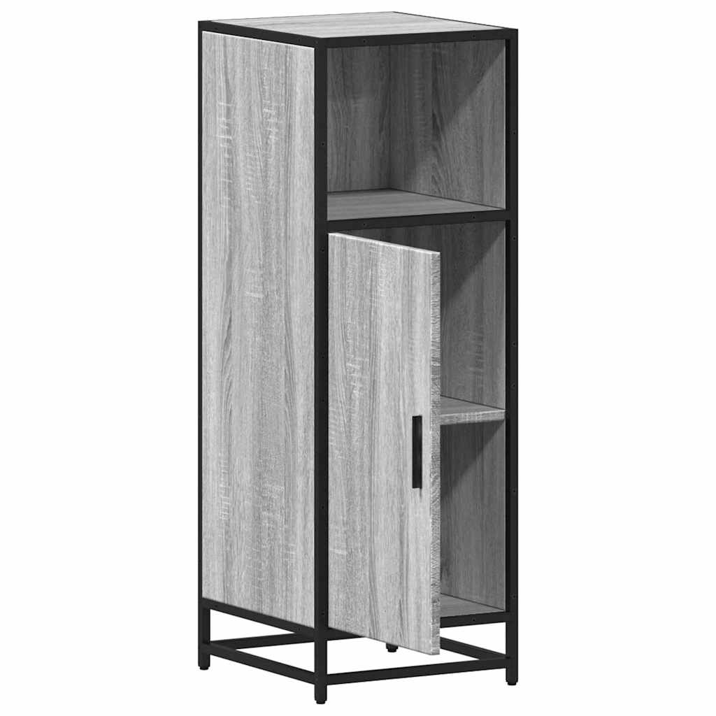 Armadietto Bagno Grigio Sonoma 35x37,5x100 cm Legno Multistrato | homemem39