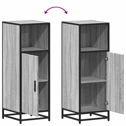 Armadietto Bagno Grigio Sonoma 35x37,5x100 cm Legno Multistrato | homemem39