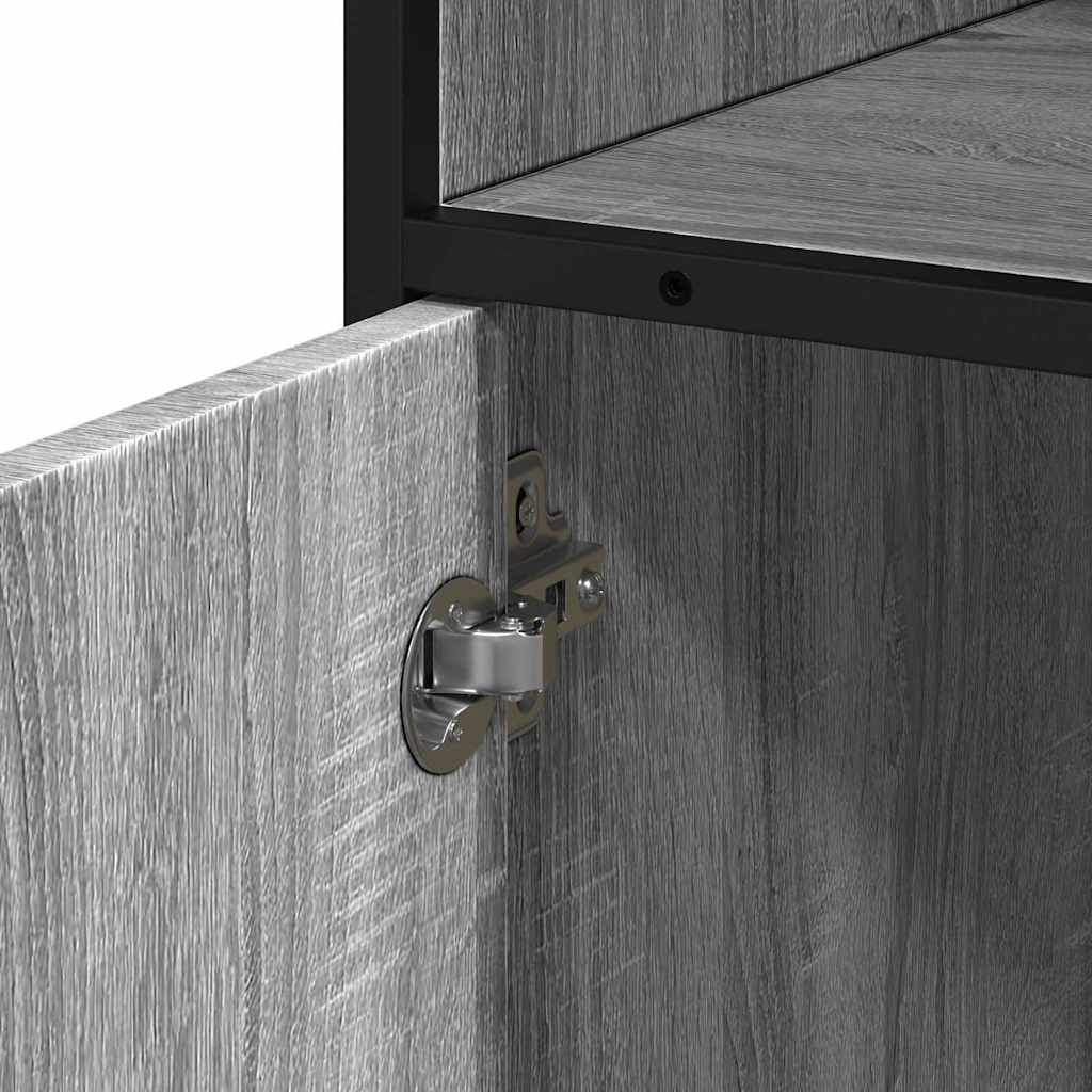 Armadietto Bagno Grigio Sonoma 35x37,5x100 cm Legno Multistrato | homemem39
