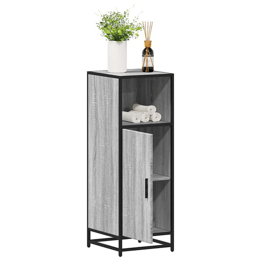 Armadietto Bagno Grigio Sonoma 35x37,5x100 cm Legno Multistrato | homemem39