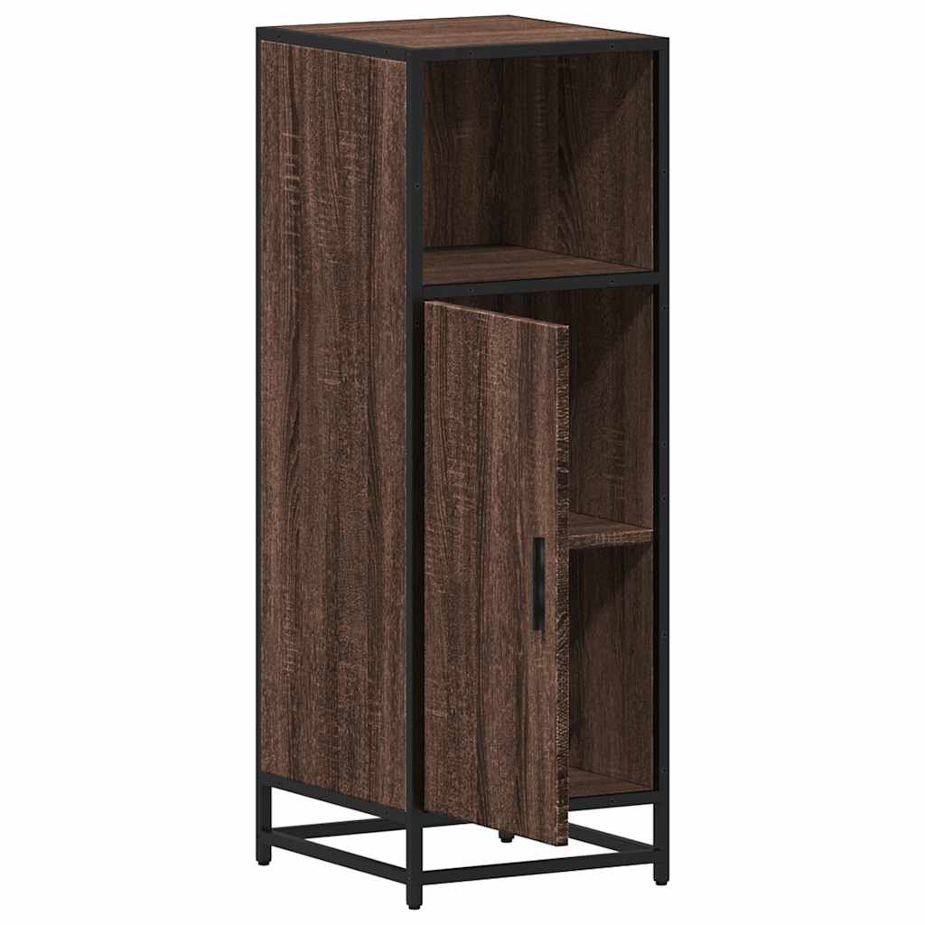 Armadietto Bagno Rovere Marrone 35x37,5x100cm Legno Multistrato | homemem39