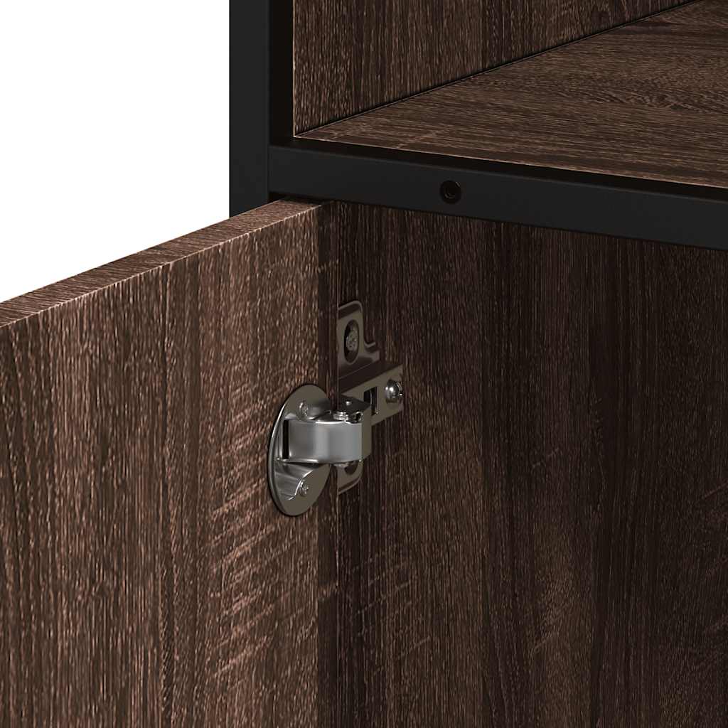 Armadietto Bagno Rovere Marrone 35x37,5x100cm Legno Multistrato | homemem39