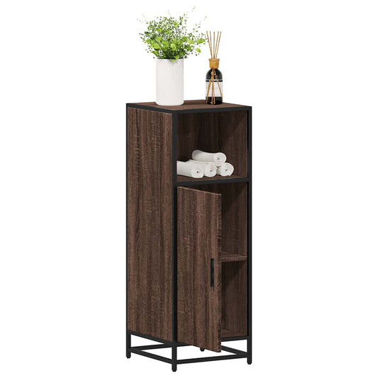 Armadietto Bagno Rovere Marrone 35x37,5x100cm Legno Multistrato | homemem39