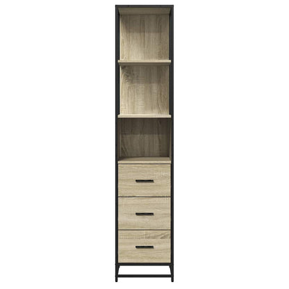 Armadietto Bagno Rovere Sonoma 35x37,5x166 cm Legno Multistrato | homemem39