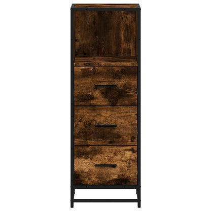 Armadietto Bagno Rovere Fumo 35x37,5x100cm in Legno Multistrato | homemem39