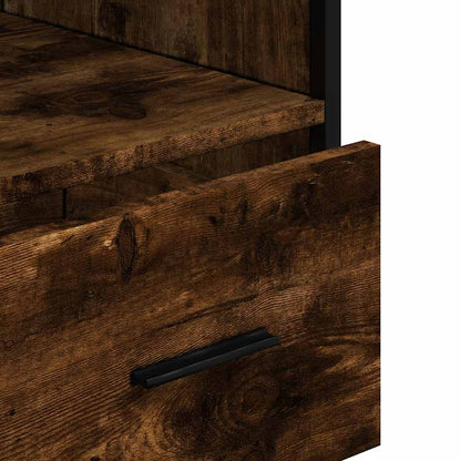 Armadietto Bagno Rovere Fumo 35x37,5x100cm in Legno Multistrato | homemem39