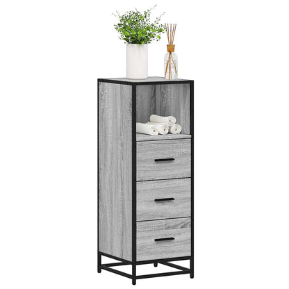 Armadietto Bagno Grigio Sonoma 35x37,5x100 cm Legno Multistrato | homemem39