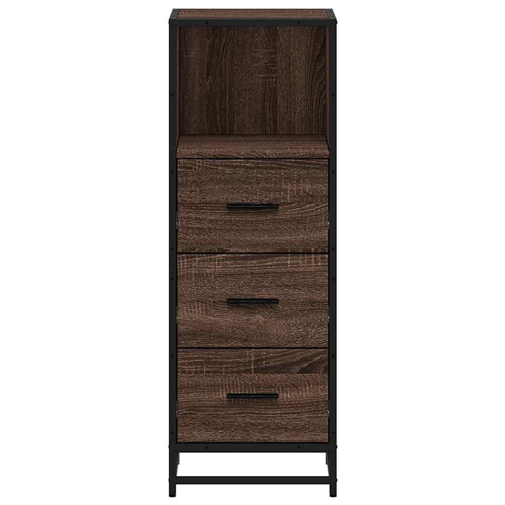 Armadietto Bagno Rovere Marrone 35x37,5x100cm Legno Multistrato | homemem39