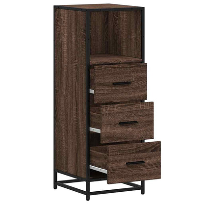 Armadietto Bagno Rovere Marrone 35x37,5x100cm Legno Multistrato | homemem39
