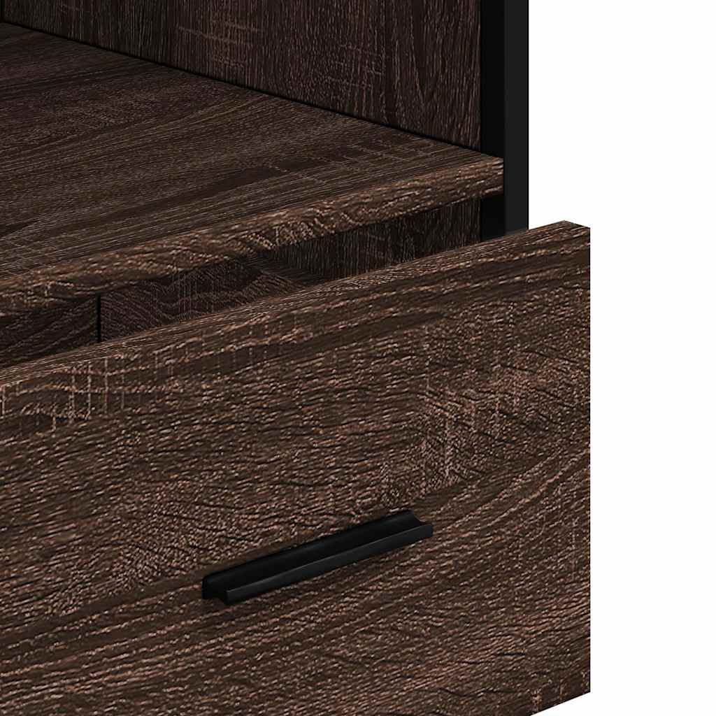 Armadietto Bagno Rovere Marrone 35x37,5x100cm Legno Multistrato | homemem39