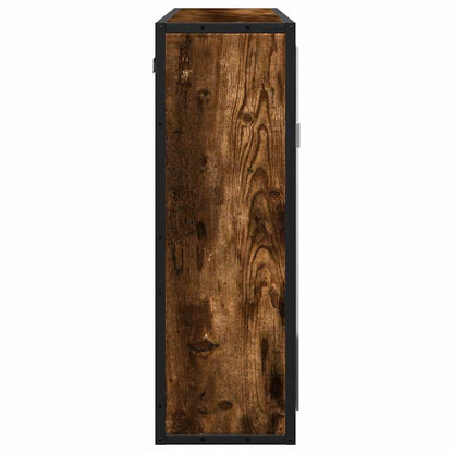 Mobile Bagno Specchio Rovere Fumo 65x20x60 cm Legno Multistrato | homemem39
