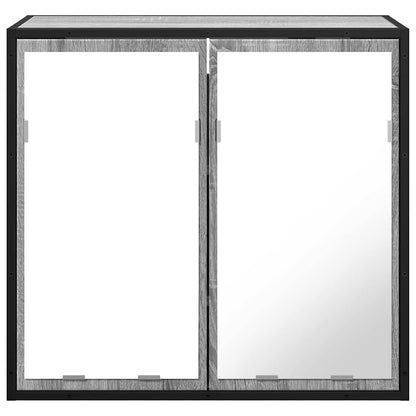 Mobile Specchio da Bagno Grigio Sonoma 65x20x60 cm Multistrato | homemem39