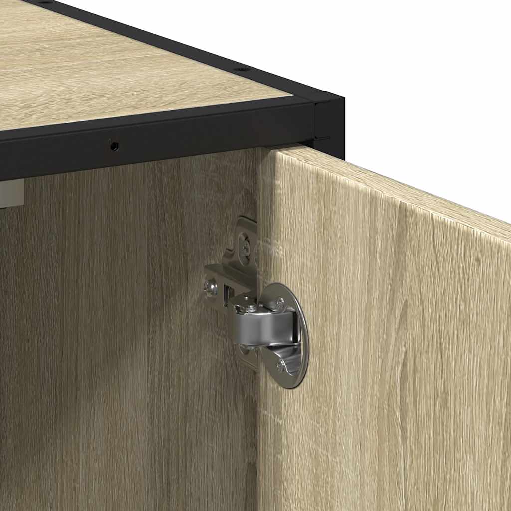 Mobiletto per Lavabo da Bagno Rovere Sonoma 65x33x60 cm Legno Massello | homemem39