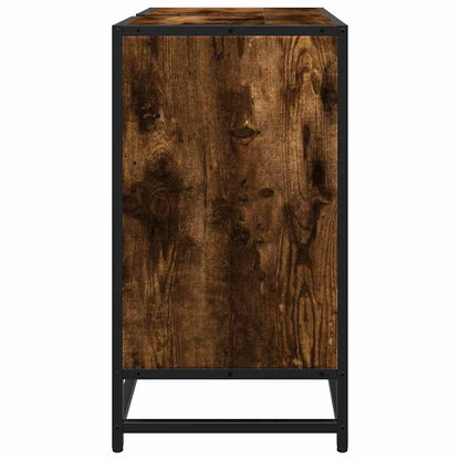 Mobile Lavabo Bagno Rovere Fumo 65x33x60 cm Legno Multistrato | homemem39