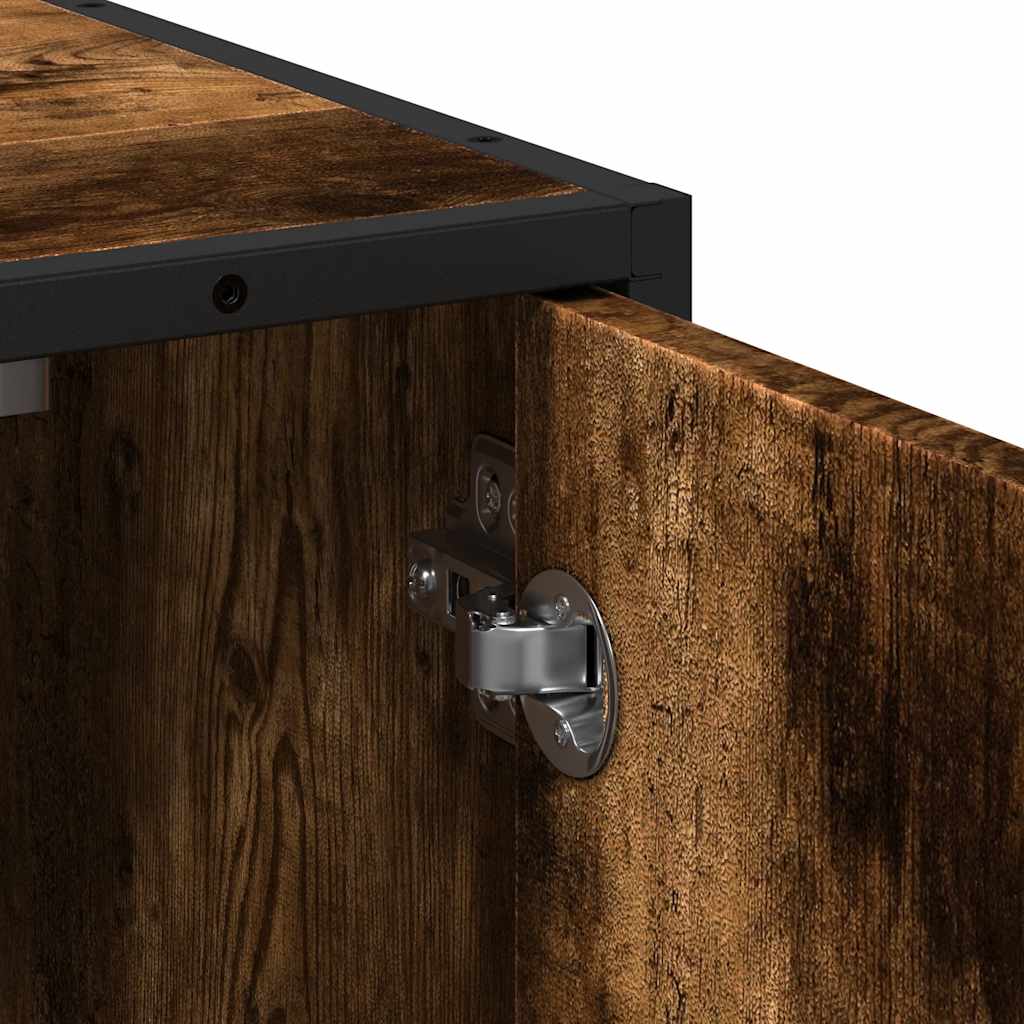 Mobile Lavabo Bagno Rovere Fumo 65x33x60 cm Legno Multistrato | homemem39