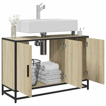 Mobiletto per Lavabo da Bagno rovere sonoma