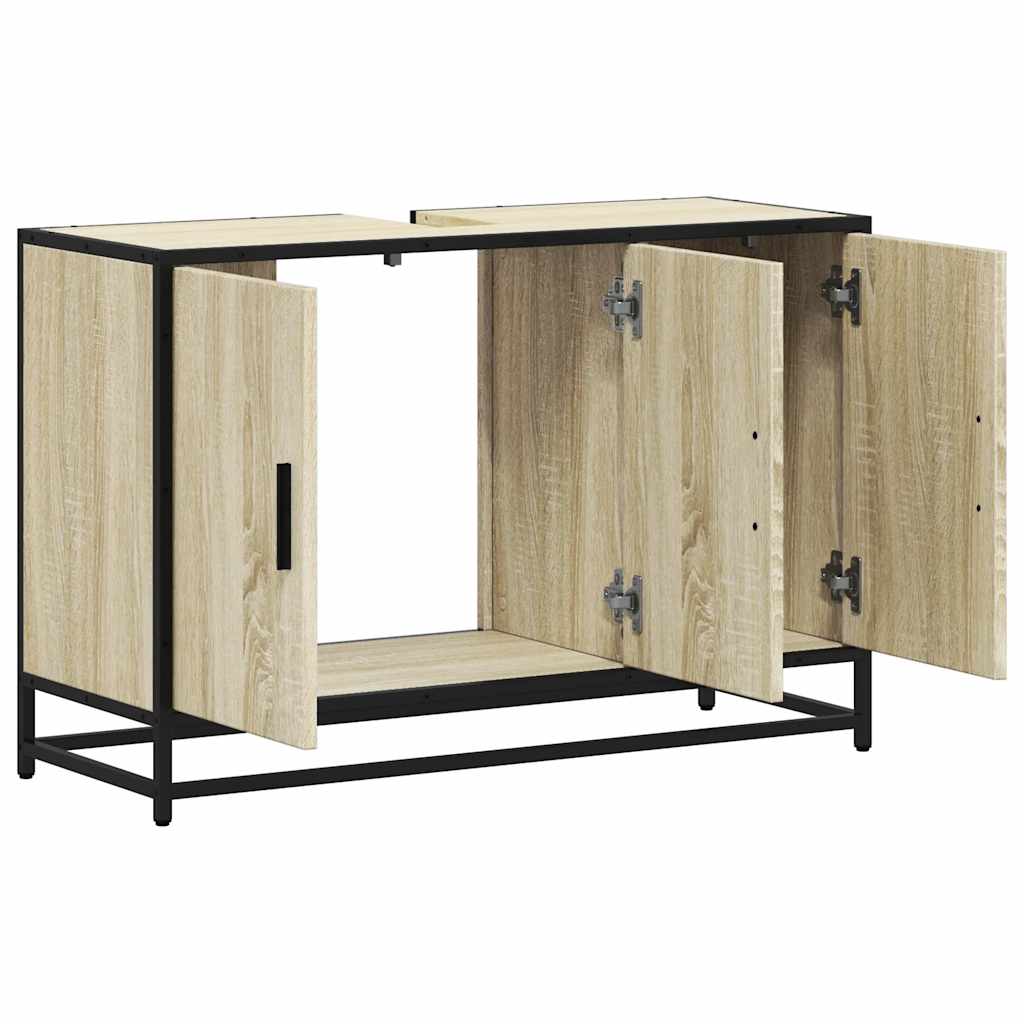 Mobiletto per Lavabo da Bagno rovere sonoma