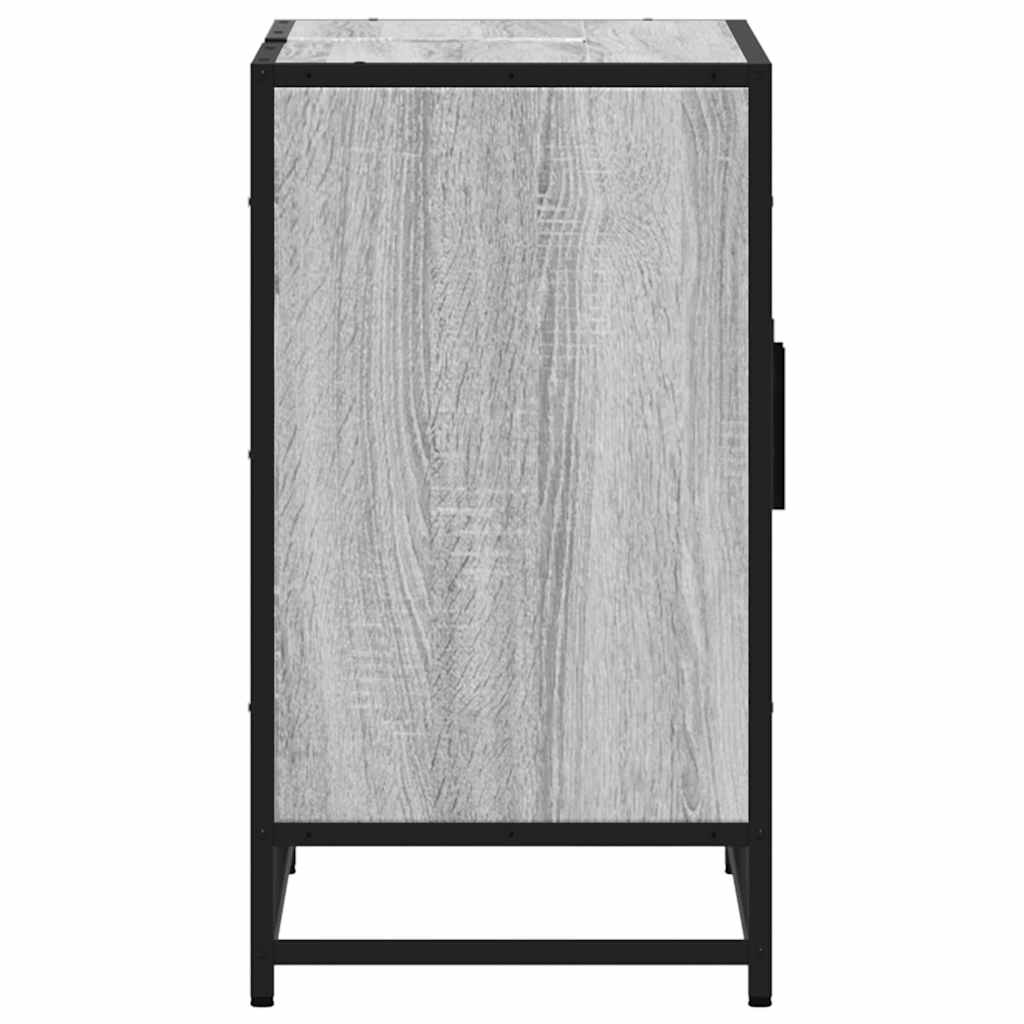 Mobile Lavabo Bagno Grigio Sonoma 90x33x60 cm Legno Multistrato