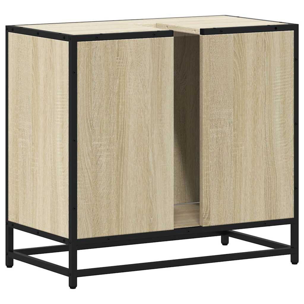 Mobile Lavabo da Bagno Rovere Sonoma 65x33x60 cm in Truciolato