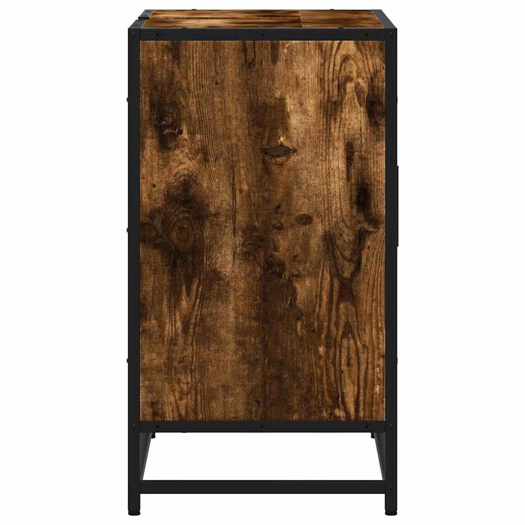 Mobile Lavabo Bagno Rovere Fumo 65x33x60 cm Legno Multistrato | homemem39