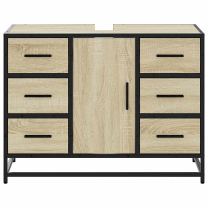 Mobile Lavabo Bagno Rovere Sonoma 60x30x60 cm Legno Multistrato