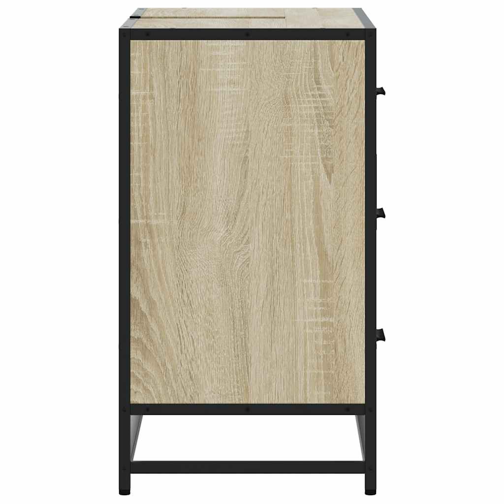 Mobile Lavabo Bagno Rovere Sonoma 60x30x60 cm Legno Multistrato