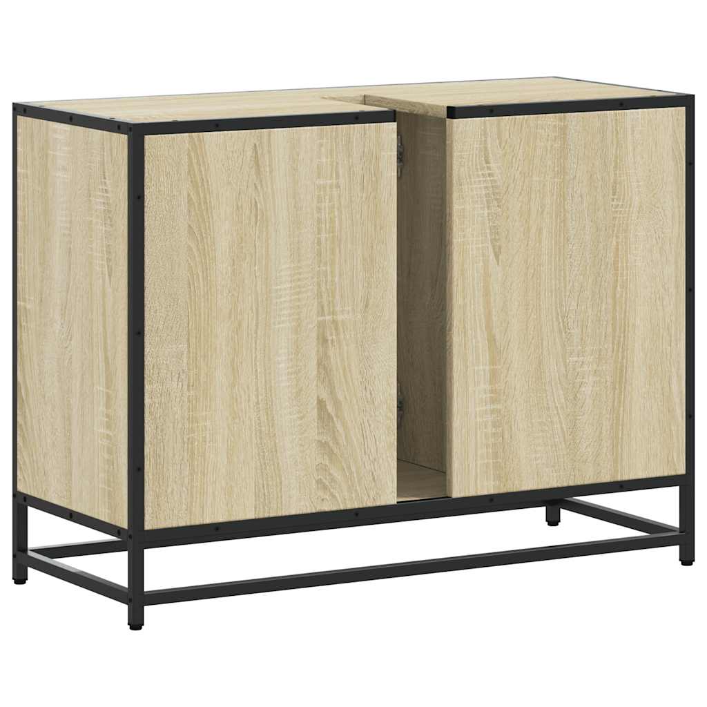 Mobile Lavabo Bagno Rovere Sonoma 60x30x60 cm Legno Multistrato