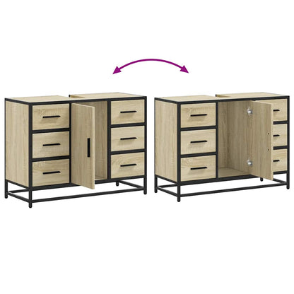 Mobile Lavabo Bagno Rovere Sonoma 60x30x60 cm Legno Multistrato
