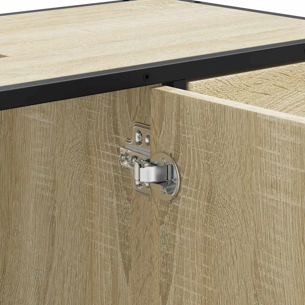 Mobile Lavabo Bagno Rovere Sonoma 60x30x60 cm Legno Multistrato