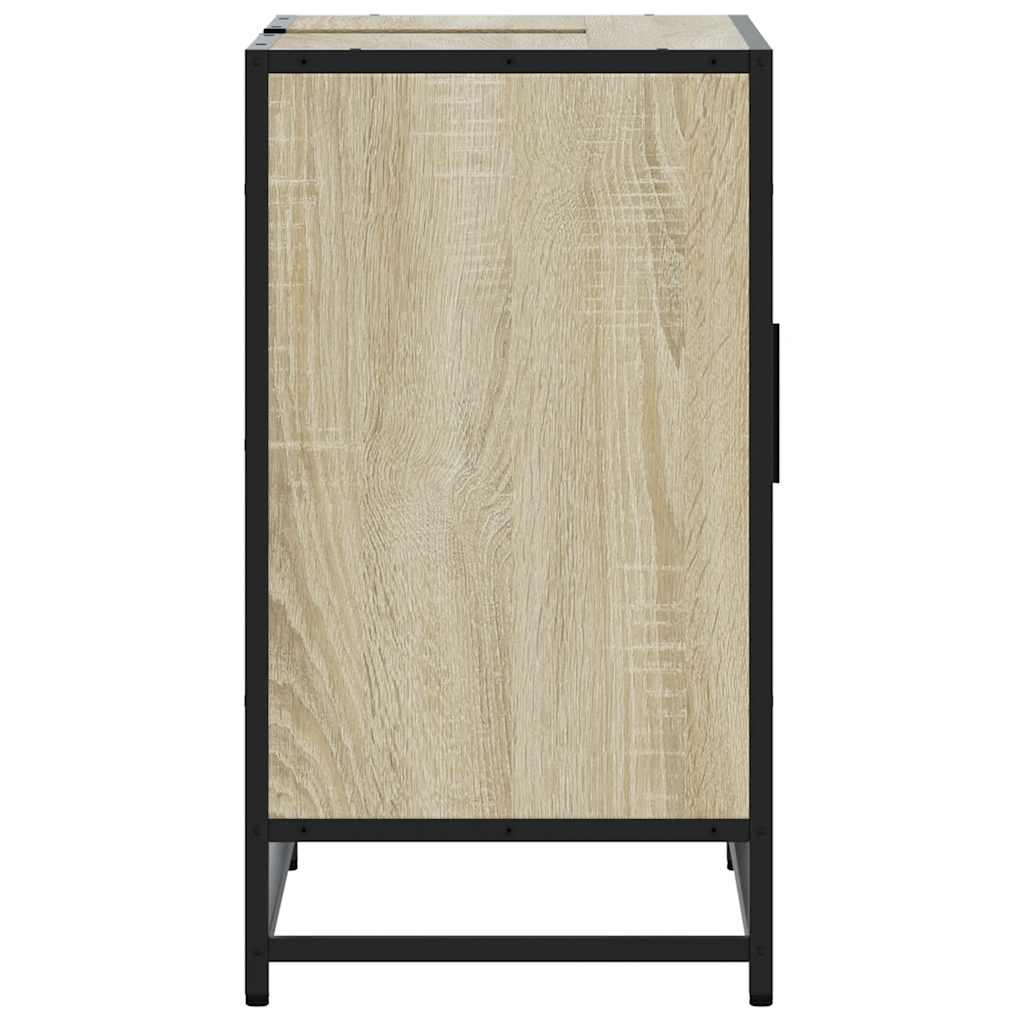 Mobiletto per Lavabo da Bagno Rovere Sonoma 65x33x60 cm Legno Massello | homemem39