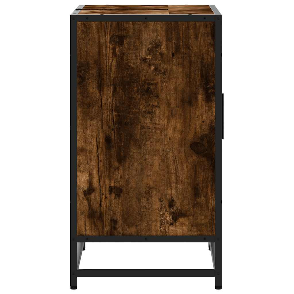 Armadietto Bagno Rovere Fumo 65x33x60 cm in Legno Multistrato | homemem39