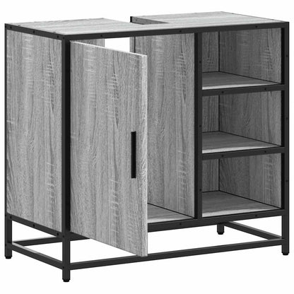 Mobile Lavabo Bagno Grigio Sonoma 65x33x60 cm Legno Multistrato | homemem39