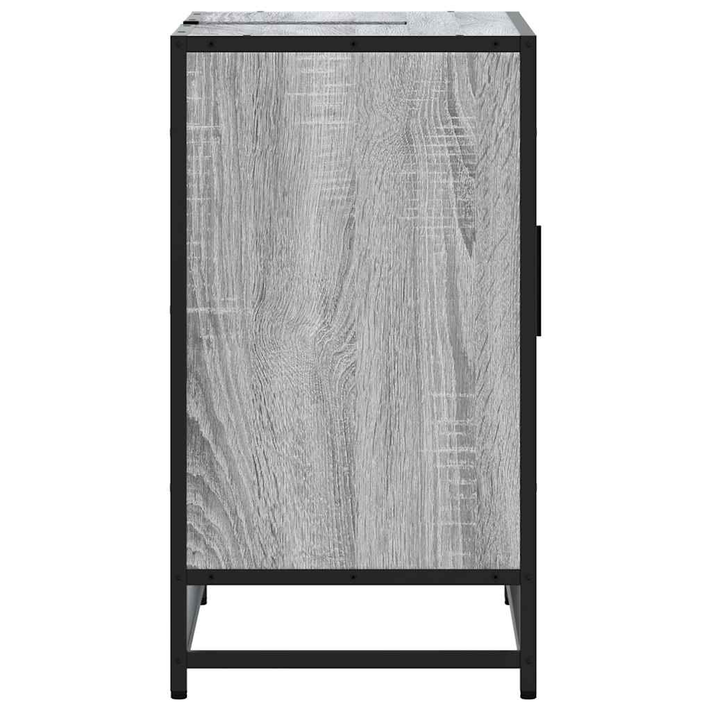 Mobile Lavabo Bagno Grigio Sonoma 65x33x60 cm Legno Multistrato